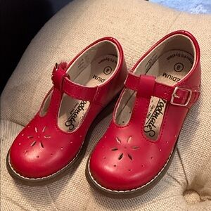 FootMates Red T-Bar Dress Shoes for Kids
